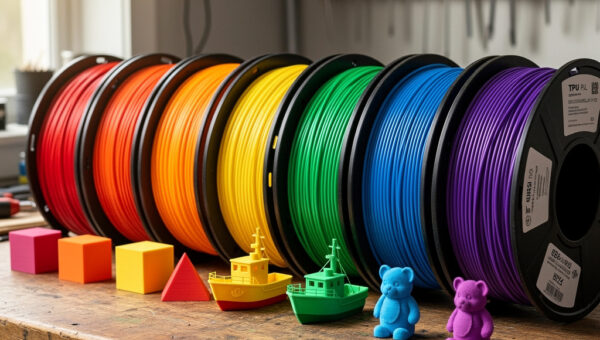 3D Printing Materials Guide — PLA, PETG, ABS, TPU, and Resin Compared