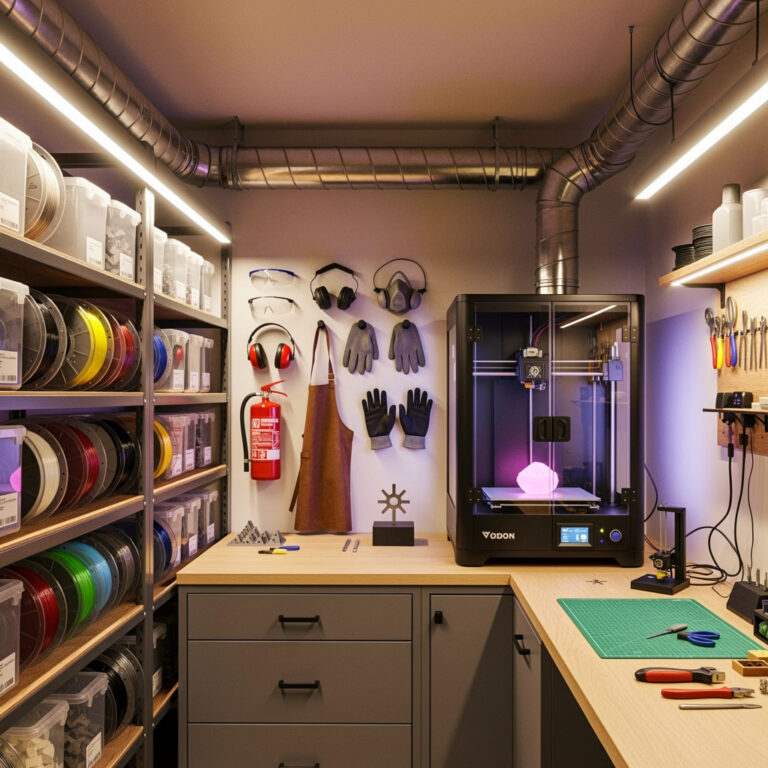 Setting Up Your 3D Printing Workspace — Ventilation, Storage, and Safety