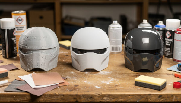 Post-Processing 3D Prints — Sanding, Painting, Acetone Smoothing, and Assembly