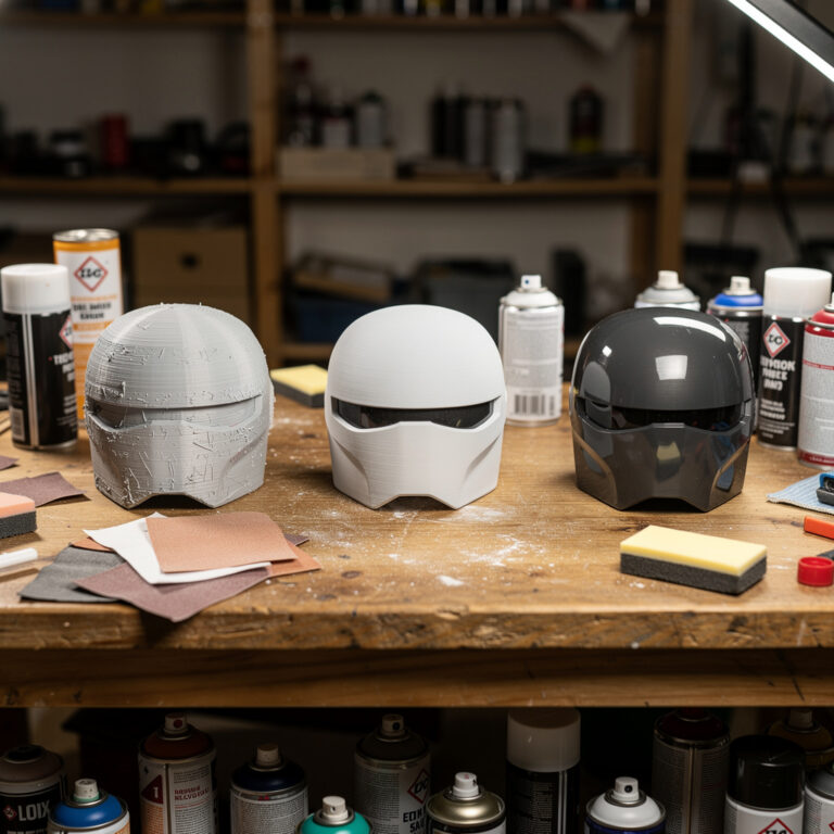 Post-Processing 3D Prints — Sanding, Painting, Acetone Smoothing, and Assembly