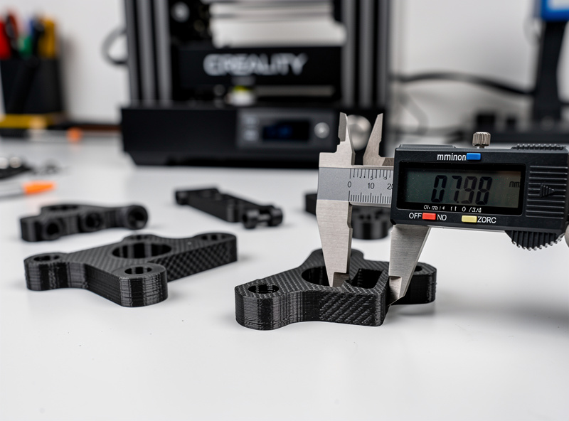 Finished engineering brackets in carbon-fiber from Creality K1C