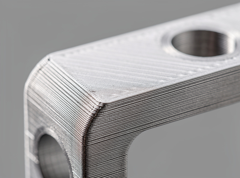 0.2mm layer height 3D printed model showing balanced layer lines on a functional bracket