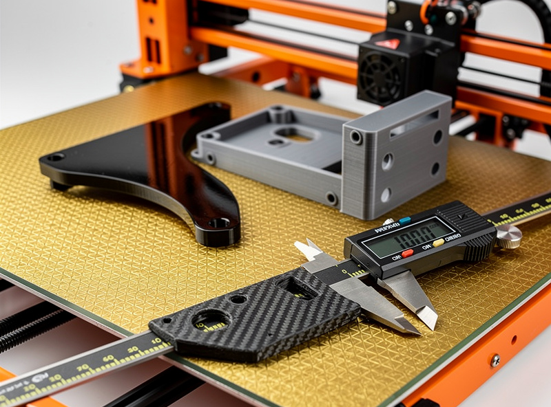 Prusa MK4S finished prints on PEI plate with calipers