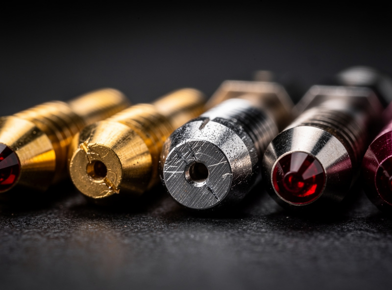 Brass, hardened steel and ruby-tipped 3D printer nozzles compared side by side