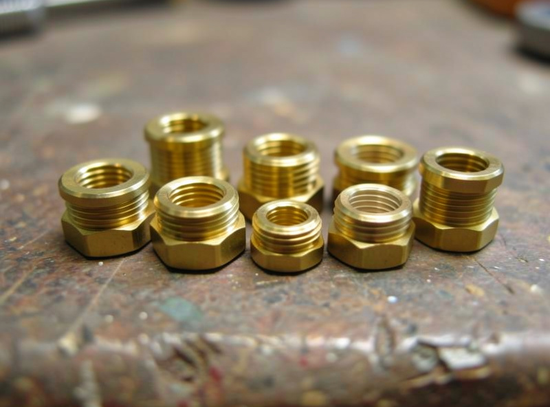 An assortment of brass heat-set threaded inserts in M2, M3, M4 and M5 sizes