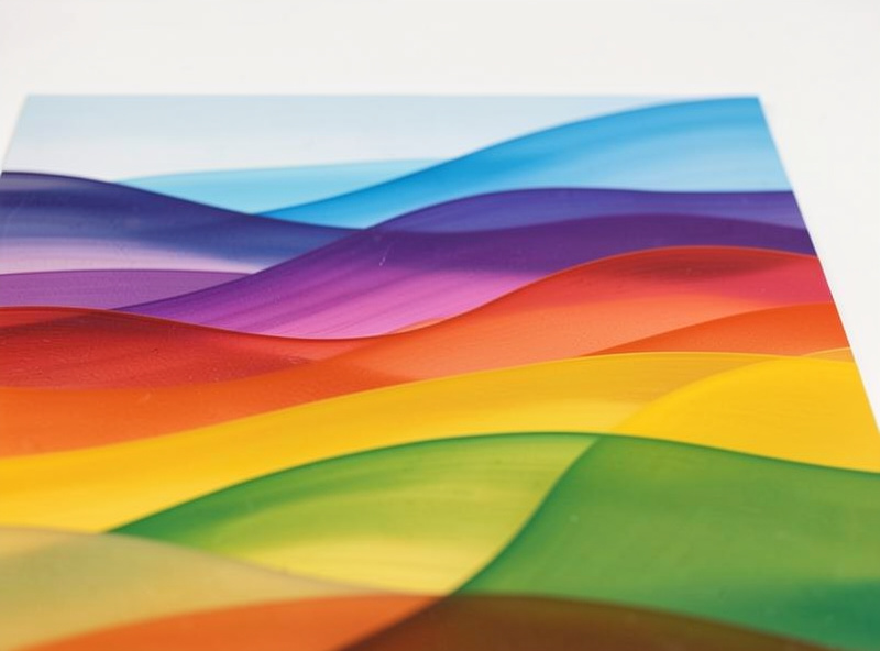 A finished HueForge multi-color print showing a continuous-tone image made from a few filaments