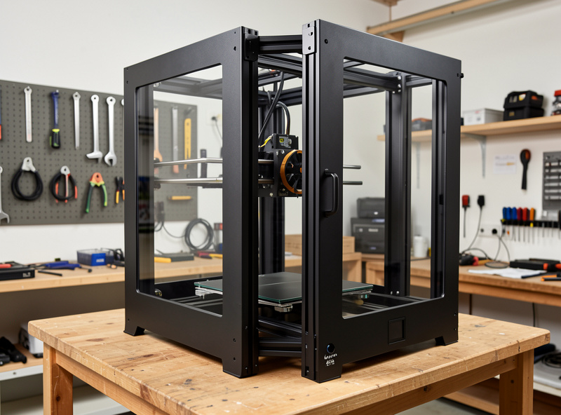 CoreXY large format 3D printer with enclosed chamber and tall build volume