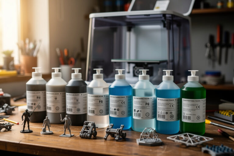 Types of 3D Printer Resin Compared: Standard, Tough, Water-Washable